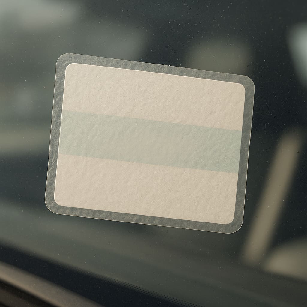 Vignette am Fahrzeug